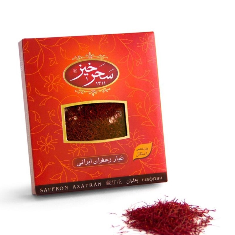 زعفران سرگل یک مثقال کادویی 20عددی سحرخیز