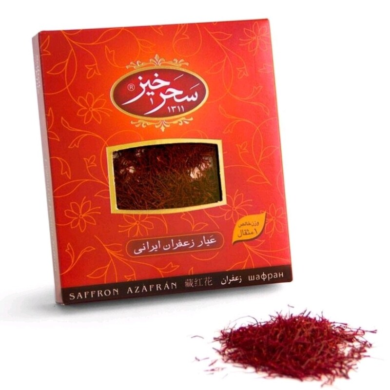 زعفران سرگل یک مثقال کادویی 5عددی سحرخیز