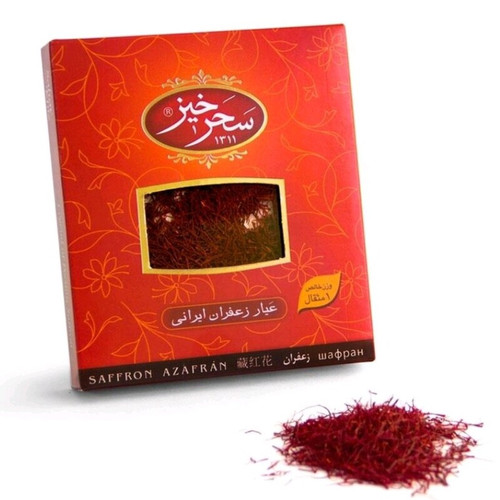 زعفران سرگل یک مثقال کادویی 5عددی سحرخیز