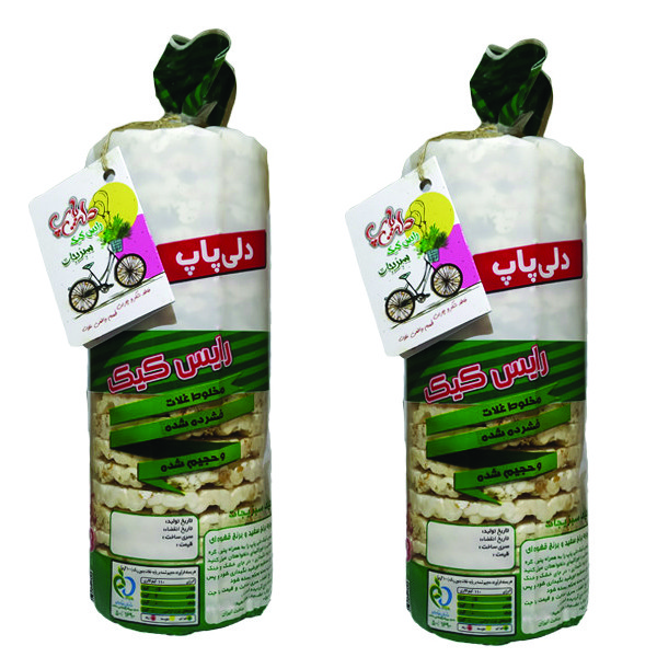 رایس کیک سبزیجات بدون شکر دلی پاپ - 110 گرم بسته 2 عددی