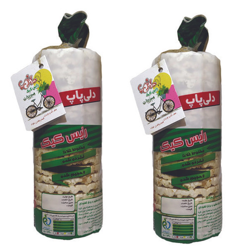 رایس کیک سبزیجات بدون شکر دلی پاپ - 110 گرم بسته 2 عددی