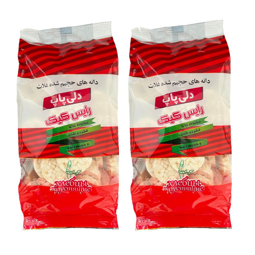 مینی رایس کیک چند غله دلی پاپ - 100 گرم بسته 2 عددی
