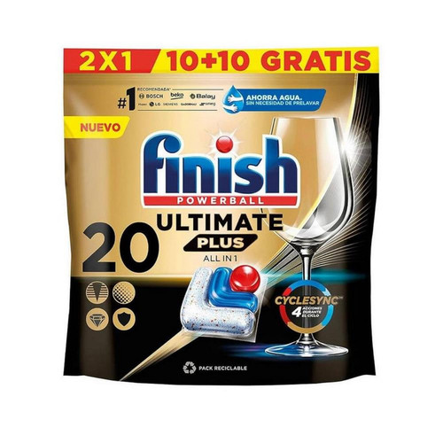 قرص ماشین ظرفشویی فینیش مدل Ultimate Plus Hepsi 1 Arada بسته 20 عددی
