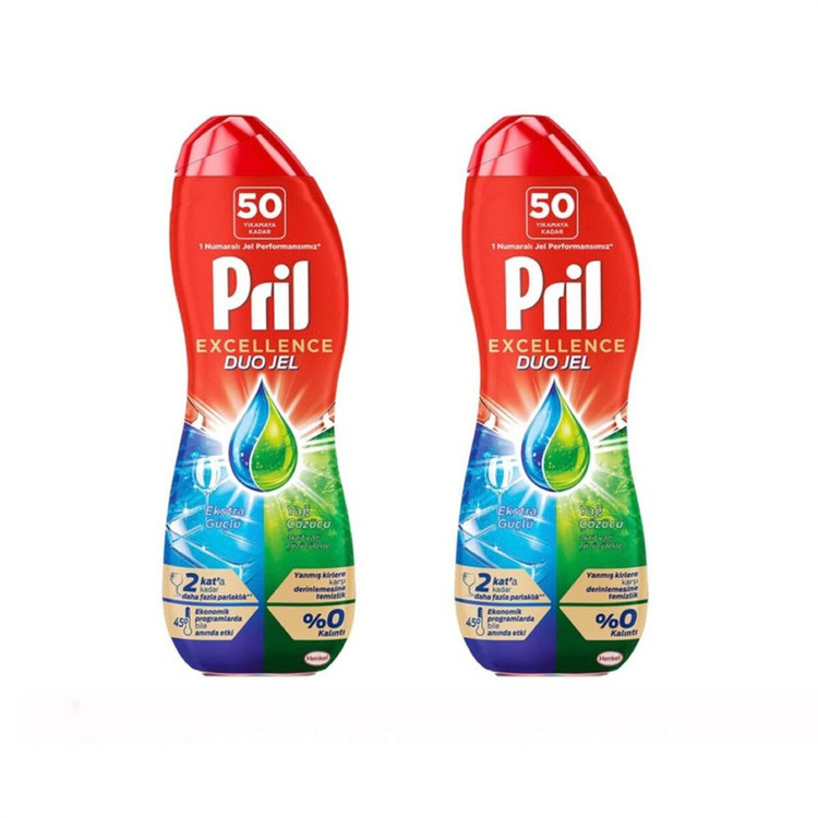 ژل ماشین ظرفشویی پریل مدل Yag cozucu حجم 900 میلی لیتر مجموعه 2 عددی