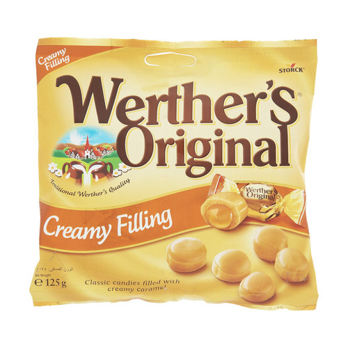 تافی شکلاتی وردرز اورجینال مدل Creamy Filling - 125 گرم