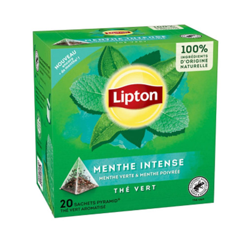 چای سیاه کیسه ای MENTHE INSTENSE لیپتون بسته 20 عددی