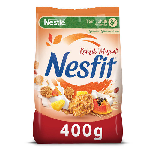 کورن فلکس نسفیت با طعم چند میوه نستله - 400 گرم